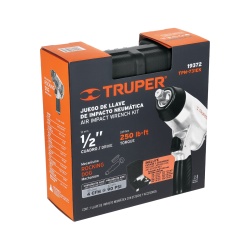 Llave de Impacto Neumática 1/2" + Accesorios Truper 19372