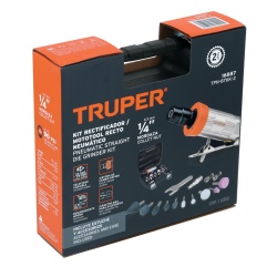 Mototool Recto 1/4" 25000 rpm + Accesorios Truper 16887