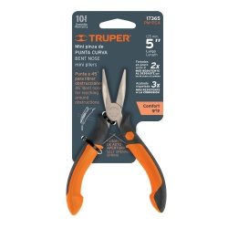Alicate Punta Curva 5" Truper 17635