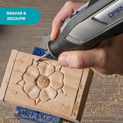 Minitorno 12V 2 Bat 2.0 Ah y Carg Dremel 8240