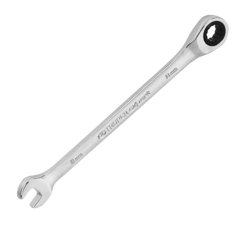 Llave Mixta Milimétrica 8 x 136mm con Ratchet Truper 15742