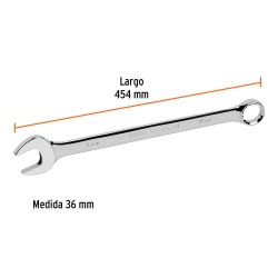 Llave Mixta Milimétrica 36 x 454mm Truper 13820
