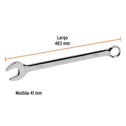 Llave Mixta Milimétrica 41 x 483mm Truper 13822