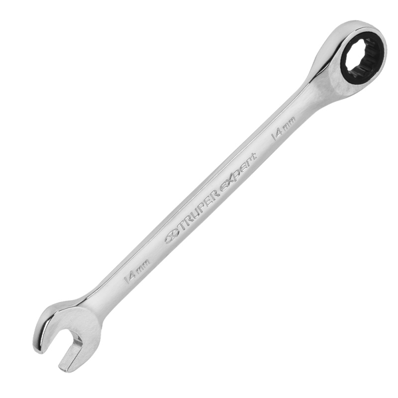 Llave Mixta Milimétrica 14 x 186mm con Ratchet Truper 15746