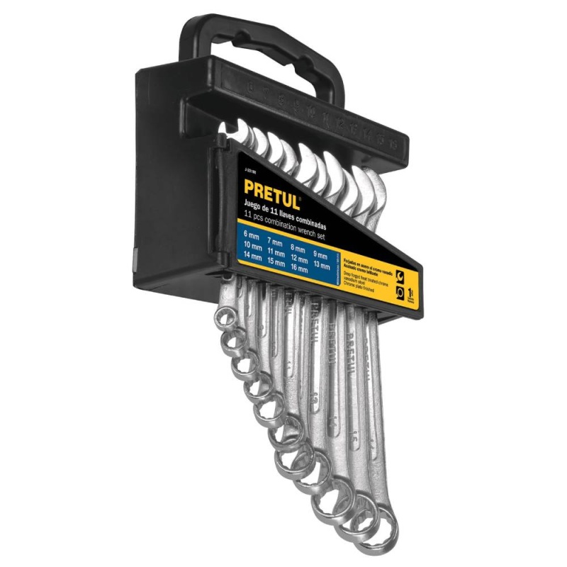 Juego de Llaves Mixtas 11 Piezas Pretul 21991