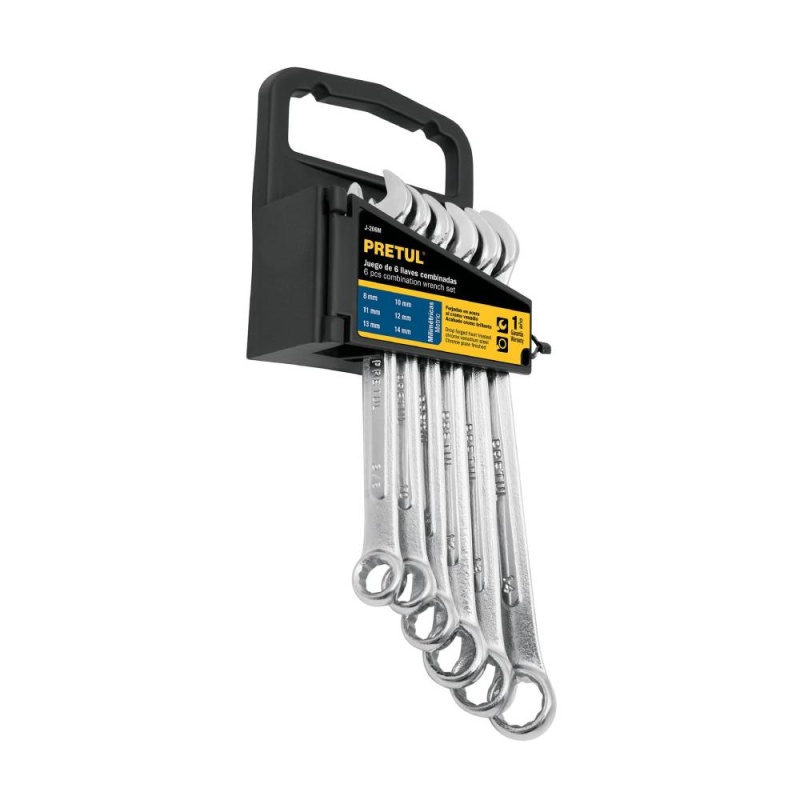 Juego de Llaves Mixtas 6 Piezas Pretul 22017