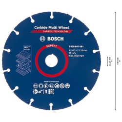 Disco Corte 7" Multimaterial Bosch Expert 2608.901.681-000