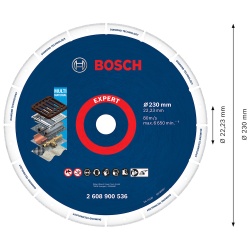 Disco de Corte 9" Diamantado para Metal Bosch 2608.900.536-000