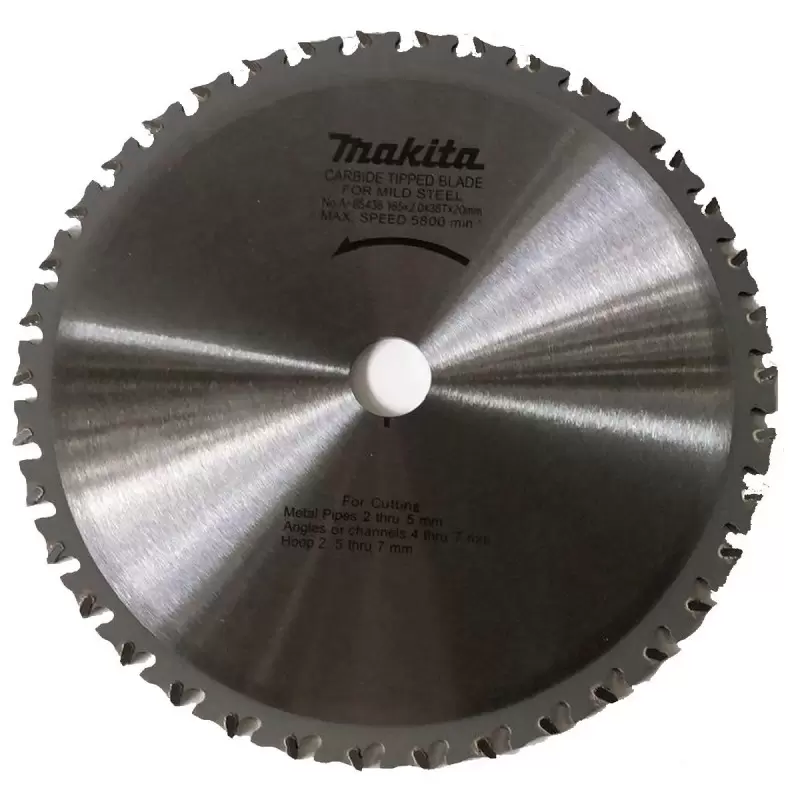 Disco de sierra para metal TCT (185x20 mmx 2.0mm) (4131) 38 DIENTES Acero Templado