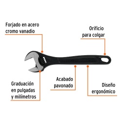Llave Ajustable 10" x 1 3/8" Truper 15502