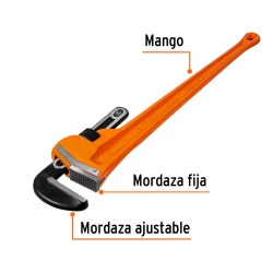 Llave Stilson 48" x 5" Truper 15842