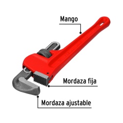 Llave Stilson 14" x 1 1/2" Pretul 22013