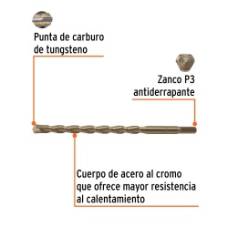 Broca 22 x 300mm para Concreto Truper 102358