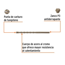 Broca 5 x 100mm para Concreto Truper 102340