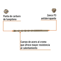 Broca 6 x 150mm para Concreto Truper 102346