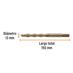 Broca 13 x 150mm para Concreto Truper 102351