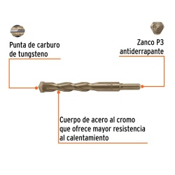 Broca 16 x 150mm para Concreto Truper 102353