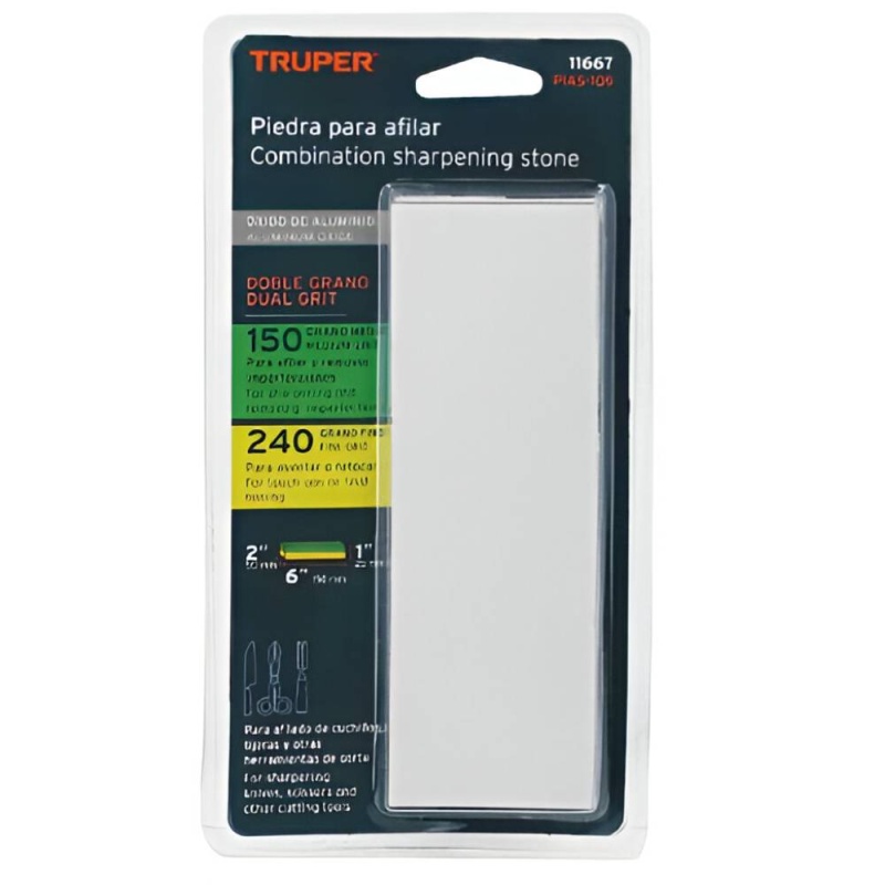 Piedra de Afilar 6" x 2" x 1" Truper 11667