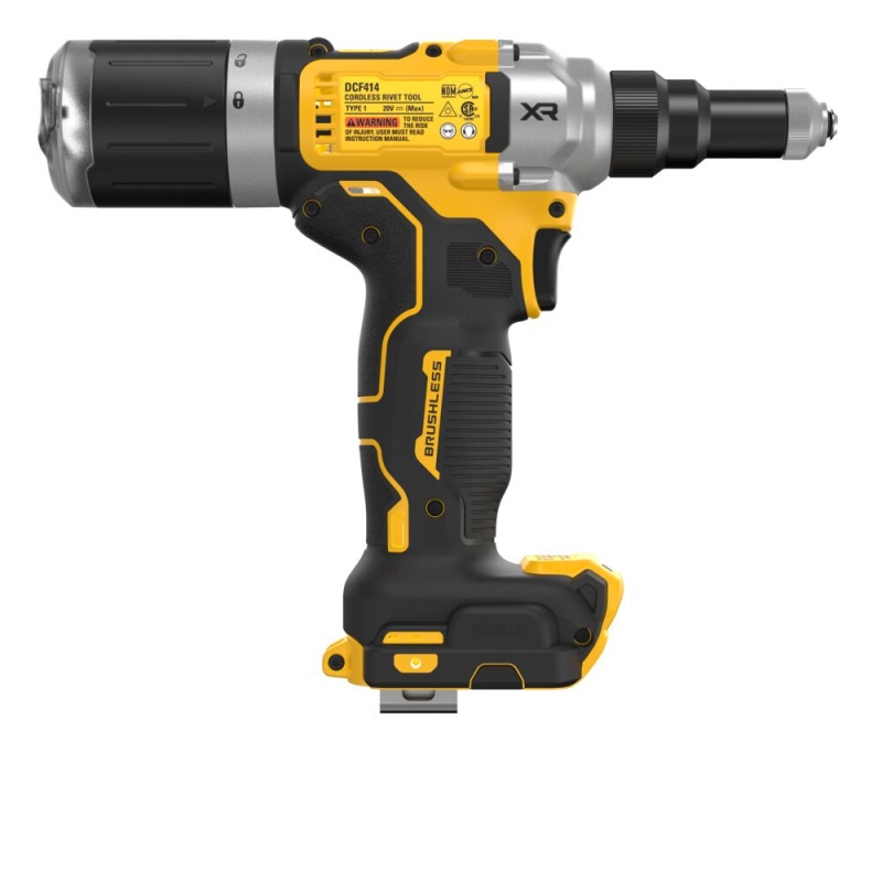 Remachadora Eléctrica Inalámbrica Brushless 20V 4.0Ah, Fuerza 16000N, Para Remaches De 2.4 A 6.4 Mm, 2 Baterías Y Maletín
