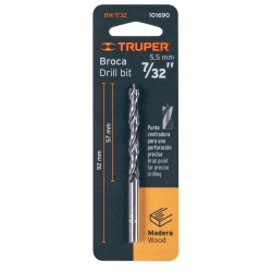 Broca 7/32" x 3 3/4" para Madera Truper 101690