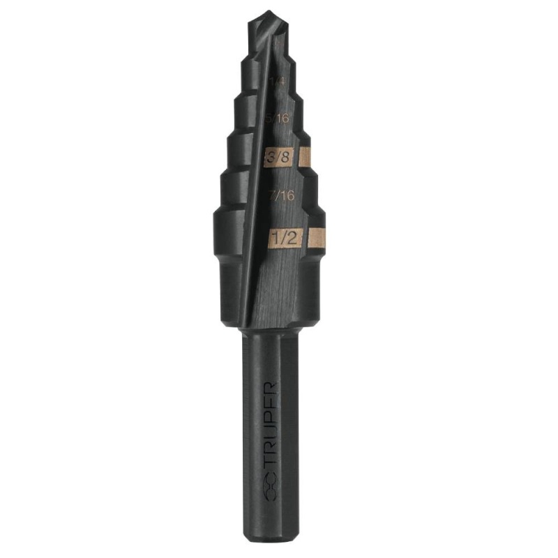 Broca Escalonada Recto 1/2" - 3/16" para Metal Truper 12120