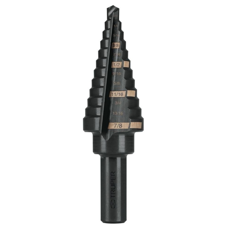 Broca Escalonada Recto 3/16" - 7/8” para Metal Truper 12125