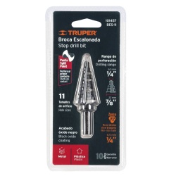 Broca Escalonada Recto 1/4" - 7/8" para Metal Truper 101457