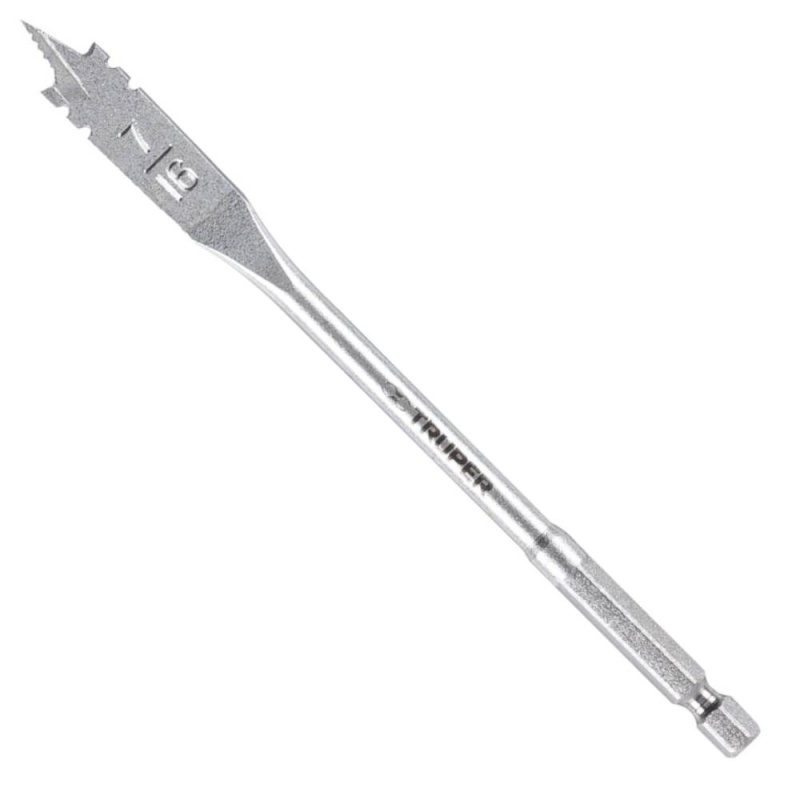 Broca Paleta 1/4" Hex 7/16" x 6" para Madera Truper 11369