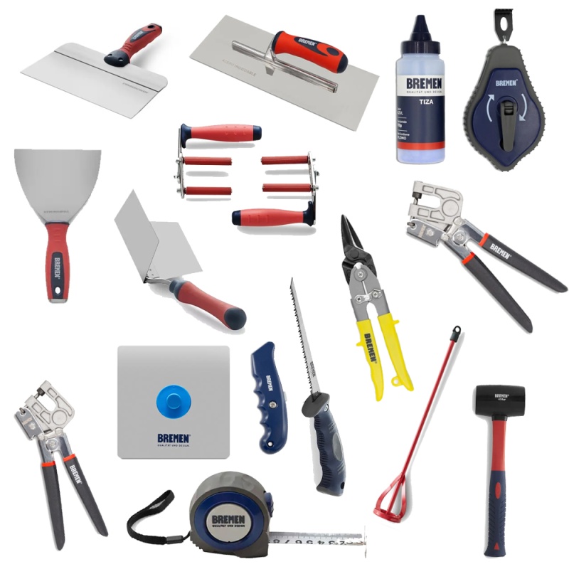 Combo de Herramientas para Drywall 14 Piezas Bremen CO-6904-1