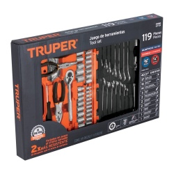 Juego de Herramientas 1/4" y 3/8" 119 Piezas Truper 17090