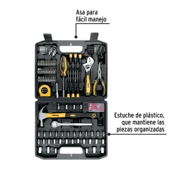 Juego de Herramientas 1/4" y 3/8" 104 Piezas Pretul 27169