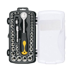 Juego de Herramientas 1/4" y 3/8" 39 Piezas Pretul 23969