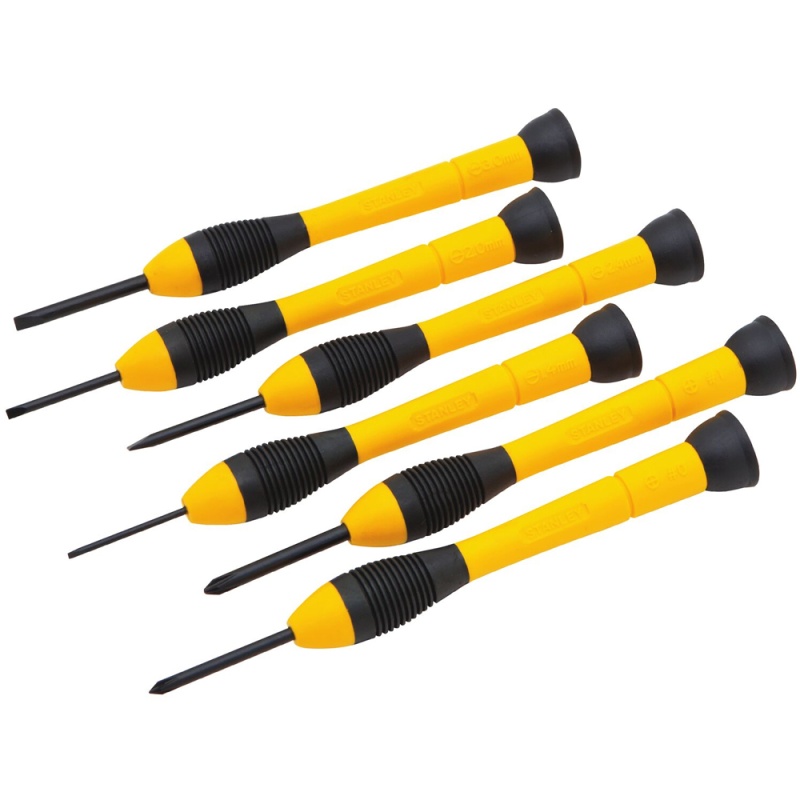 Juego de Desarmadores de Precisión 6 Piezas Stanley 66-052