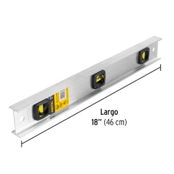 Nivel de Aluminio 18" Pretul 22458