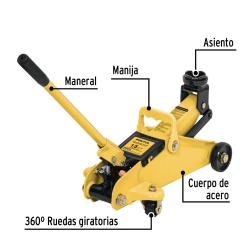 Gato Hidráulico Tipo Patín 1.5 Toneladas Pretul 22070