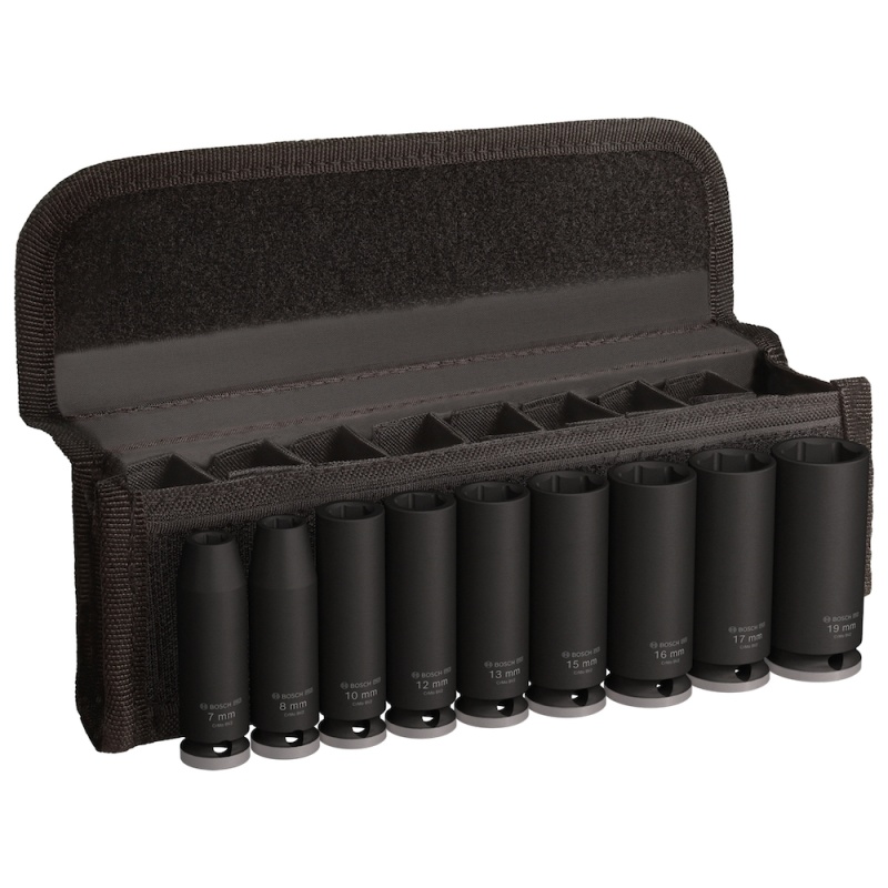 Juego de Dados de Impacto 3/8" Largo 9 Piezas Bosch 2608.003.037-000