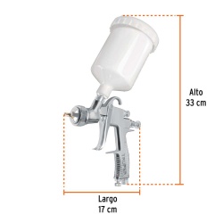Pistola para Pintar de Gravedad 2 mm Truper 101092