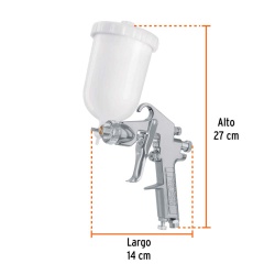 Pistola para Pintar de Gravedad 1.4 mm Truper 101855