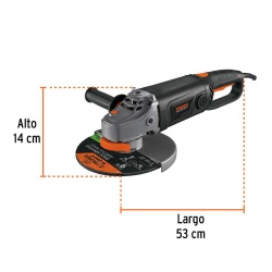 Amoladora Angular 9" 2000W 6200 rpm Truper 18295