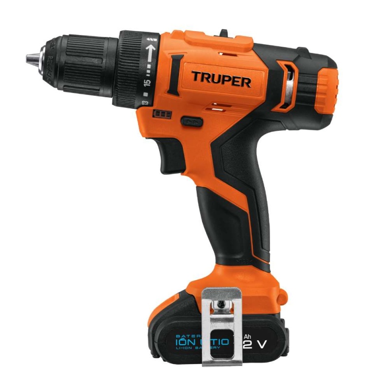 Taladro Percutor 3/8" 12V 5.5Nm 1 Bat 2.0 Ah Truper 11010