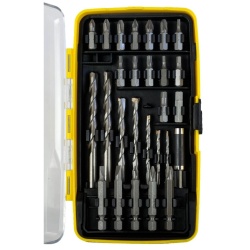 Taladro Percutor 1/2" 20V 2 Bat 1.5 Ah + Accesorios 27 Piezas Stanley SCD711C2K-K3