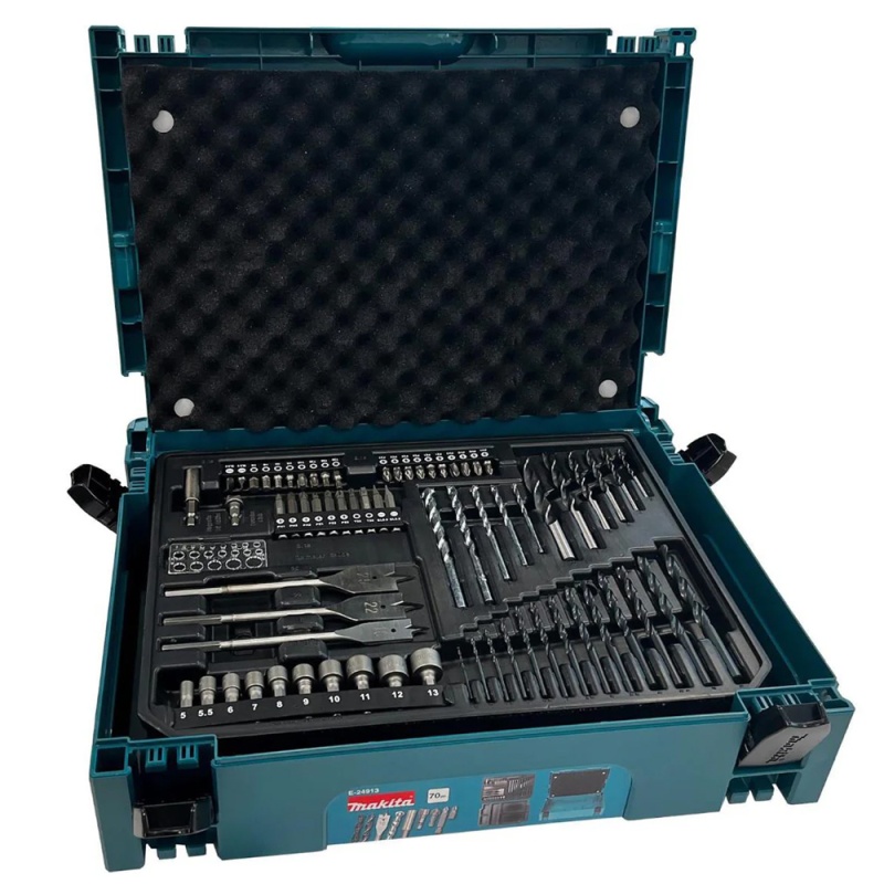 Set de Brocas y Puntas para Atornillar 70 Piezas Makita E-24913