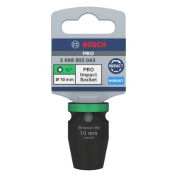 Dado Hexagonal Milimétrico 1/2" x 10mm Corto Bosch 2608.003.043-000