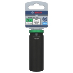 Dado Hexagonal Milimétrico 1/2" x 19mm Largo Bosch 2608.003.051-000