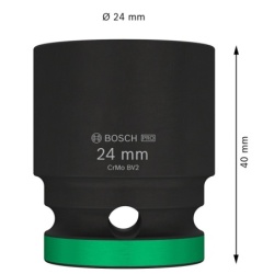 Dado Hexagonal Milimétrico 1/2" x 24mm Corto Bosch 2608.003.054-000