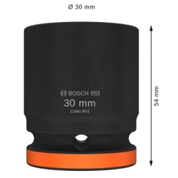 Dado Hexagonal Milimétrico 3/4" x 30mm Corto Bosch 2608.003.062-000