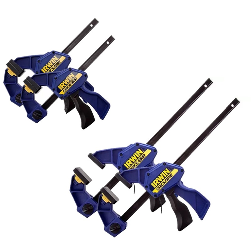 Set 2 Prensas de Barra Quick-Grip 6" + Set 2 Prensas de Barra Quick-Grip de 12" Irwin CO-1964717-002