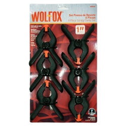Set de 6 Prensas Resorte 1" Wolfox WF0710