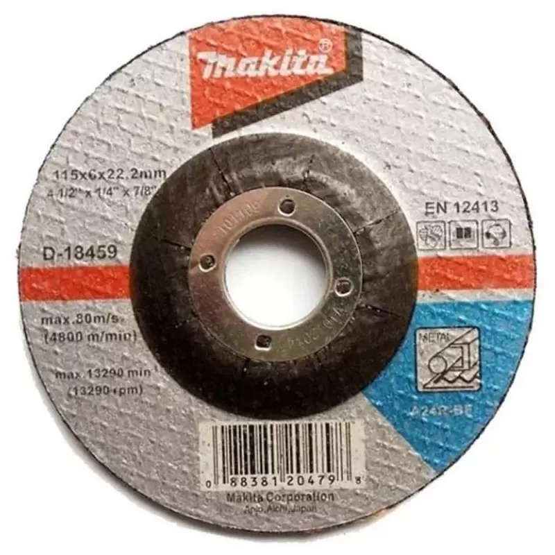 Disco abrasivo desbaste metal 4 1/2"x 6.0mm (A36P-BF)
