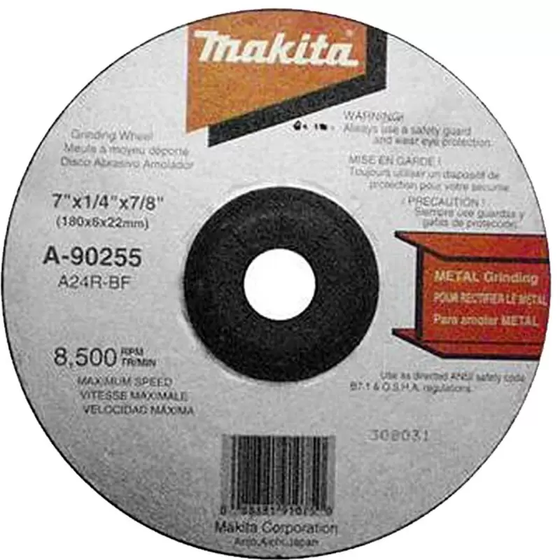 Disco abrasivo desbaste metal 7" x 6.0mm (A24R)